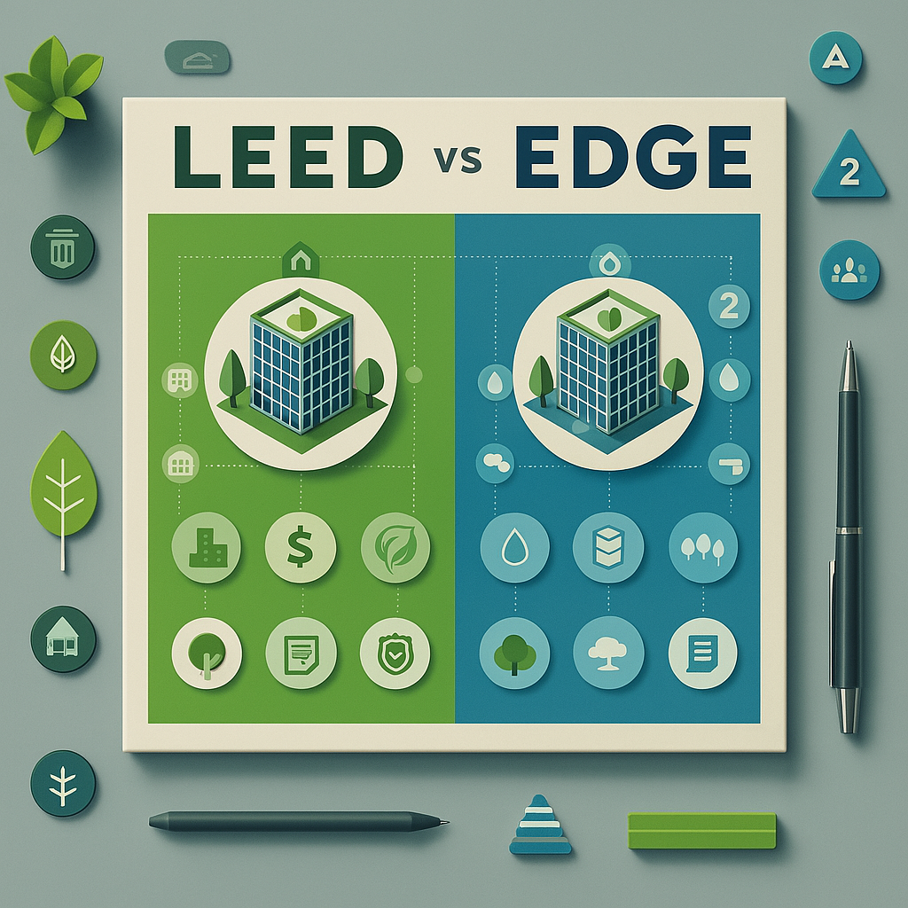 Key differences between LEED and EDGE certifications?